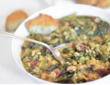 Black-eyed Pea And Sausage Stew With Collards | Louisiana Kitchen & Culture